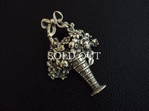 画像6: シルバー☆花かごブローチ