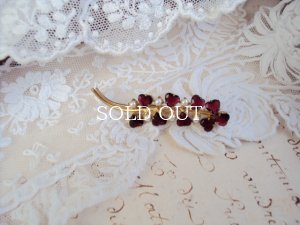 画像5: 深紅☆ペーストガラスのブローチ