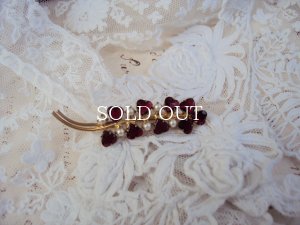 画像4: 深紅☆ペーストガラスのブローチ