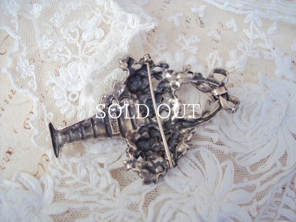 画像11: シルバー☆花かごブローチ