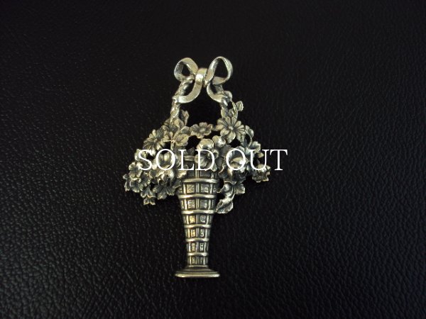 画像5: シルバー☆花かごブローチ