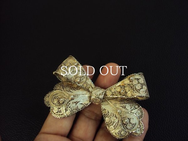画像7: TOPAZIO☆フィリグリーリボンブローチ